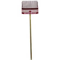 Fortiflex Plastic Pitch Fork Handle 49 inches, Head 15.5 inches W x 12.5 inches L, Sky Blue