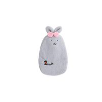 SUPVOX Hot Water Bottle Cute hot Water Bag with Plush Stuffed Animal Cover (Grey)