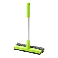 ekqw015l Long Handle Cleaning Brushes | Detachable Home Double Side Glass Cleaning Brush Window Wiper Squeegee Scrubber | Glass Squeegee Green