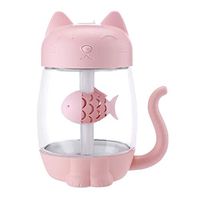 LC_Kwn Summer Cute Cat Essential Diffuser LED Humidifier with USB Interface (Color : Pink)