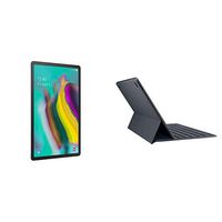 Samsung Galaxy Tab S5e 128 GB Wifi Tablet  Silver (2019) with Galaxy Tab S5e Book Cover Keyboard
