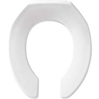 BEMIS 3L2055T 000 Medic-Aid 3" Lift Raised Open Front Plastic Toilet Seat, ROUND, Long Lasting Solid Plastic, White
