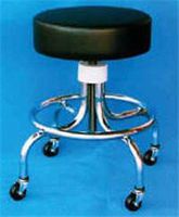 Techno-Aide TE-BAS-30 Stool Adj Thread Screw 4-Leg Black Ea