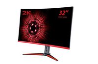 Hannspree HG 324 QJB 31.5" 2K Ultra HD LED Curved Black, Red Computer Monitor