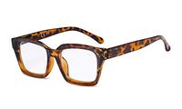 Eyekepper Ladies Reading Glasses - Oversized Square Design Readers for Women Tortoise +1.75