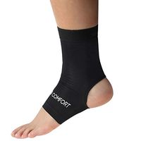 Copper Comfort Ankle Brace - Guaranteed Highest Copper Content - Flexible Compression Foot Sleeve for Achilles Tendinitis, Plantar Fasciitis, Arthritis - Relieves Soreness, Provide Joint Support (2XL)