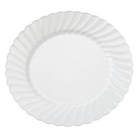 WNA Classicware Plates, Plastic, 10.25 in, White - 144 plates.