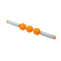 Easter❤️Jonerytime❤️Yoga Spiky Ball Trigger Point Muscle Therapy Stick Roller Spiky Massage Rolling (Orange)