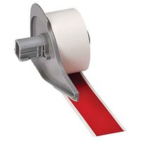 Brady M71C-1000-595-RD, 142350 1" x 50' Red BMP71 Series Indoor/Outdoor Vinyl Label, 2 Rolls