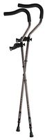 in-Motion Pro Ergonomic Foldable Crutches | Size Short (4'6" - 5'6") | Charcoal Grey