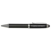 LXG, Inc. Temple University -Carbon Fiber Stylus Ballpoint Pen-Black