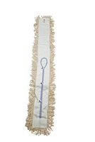 Janico 4448 Bristles Washable Dust Mop, Looped Ends, 5 Inch Width 48 Inch Long, White