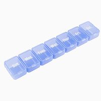 Weekly Pill Organizer,Daily Pill Cases for Pills/Vitamin/Fish Oil/Supplements, 7 Day Pill Organizer,Large Pill Box for Travel(Blue)