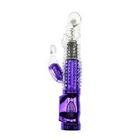 FUNZZY 12 Modes Powerful Vib Mermaid Pattern Turn Beads B0dy Msager Stimlating Sticks Six Toys for Women (Purple)