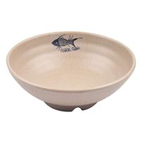Bowl Japanese melamine tableware melamine bowl household plastic bucket bowl of soup bowls non-slip anti-scald Household tableware, retro bowl (Color : Brass, Size : 20.27.2CM)