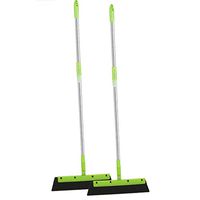 Shower Squeegee Set 2, Professional Telescopic Shaft Squeegees, Easy to Clean, All-Purpose Squeegee for Bathroom, Kitchen, Car Glass, Mirror, Shower Door Blue