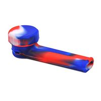 JYH-U Unbreakable Silicone Straw Pipe with Lid and Metal Free Bowl Decor-Looks Very Cute and Practical (Color : Blue)