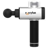 Everyfun Massage Gun, Cordless Handheld Deep Tissue&Muscle Massager, 7 Speeds Percussion Massage Device Featuring Quiet Glide Technology-Silver