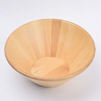 Bowl Wooden Bowl Large Wood Round Wood Round Bowl Soup Bowl Salad Bowl Fruit Bowl Japanese Creative Household tableware, retro bowl