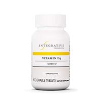 Integrative Therapeutics - Vitamin D3 5,000 IU - Immune System and Bone Support - Chocolate Flavor - 90 Chewable Tablets