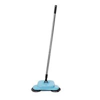 Yg-ct Hand Push Sweeper Mop Stainless Steel Sweeping Machine Push Type Hand Push Magic Broom ，Dustpan Handle Household Cleaning Tool (color : Blue)