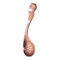 Highpot Stainless Steel Teaspoon Tableware with Bottle Opener,Creative Football Coffee Spoon, Stirring Spoon, Ice Cream Spoons (Rose Gold)