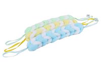 C21-00084 Uniware Back Shower Mesh Sponge Exfoliating Body Brush Wash Puff Spa, Assorted Color