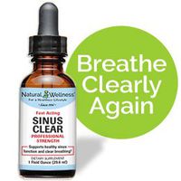 Natural Wellness Sinus Clear - Fast Acting Nasal Decongestant 1 fl oz