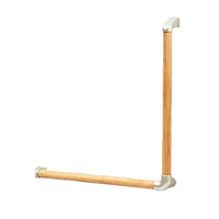 Bathroom Armrest Change Shoes Armrest Old Man Disabled Accessibility Handle L Type Solid Wood Toilet Armrest Non-Slip Safety Handrail,A