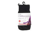 Silipos 1712 Flexi Diabetic Gel Crew Socks - Black, 9-11, Compression Socks with Cotton Stretch, Improves Blood Circulation. Socks and Insoles