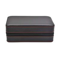 Cigar Humidor Desktop Cigar Humidor Boîte À Cigares, Peut Accueillir 6 Cigares Cuir De Haute Qualité Doublure En Bois De Cèdre Boîte À Cigarettes Voyage Portable Boîte Cadeau Pour Hommes, Épaissir Boî