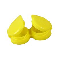 SUPVOX 10pcs Contact Lens Travel Kit Portable Contact Lens Box Container Holder for Home and Travel (Yellow)