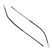 1 Pair Glasses Replacement Temple Eyeglasses Thin Metal Frame Temple, Silver