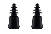 Tech Universal Cleaning Plugs+Caps BPerfect for Cleaning, Storage, and Odor Proofing Glass Water Pipes/Rigs and More - (Black) (2 Medium)