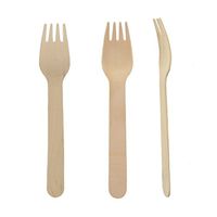 Perfect Stix Green Fork 158-48 Wooden Cutlery Forks, 6" Length (Pack of 48)