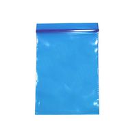 QQ Studio Small Polyethylene Flat Recloseable Ziplock Bags (4" x 6" (100 Bags), Blue)