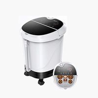 Wenhui Calf and Foot Spa, Foot Bath Massager with Shiatsu Rollers, Heat, Jets, Digital Temperature and Time Control, LED Display, Help to Release Stress and Relieve Foot Pain (Color : Black)