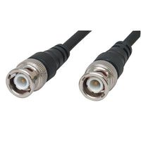 Jameco Valuepro M686-21. Cable Assembly, RG58/U, 12', BNC to BNC, 50 Ohm, Black