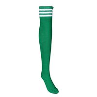 Witspace Girls Football Socks Over Knee Women Thigh High Long Socks Knit Leg Warmers (Green)