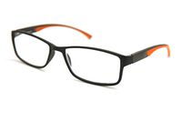 ColorViper 6904 Semi-Rimless Flexie Reading Glasses NEW COLOR (z1 full rim/orange, 3.00)