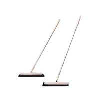 Aluminum Alloy All-Purpose Squeegee Scratch Rub Combination Adjustable Length Rotatable Removable For Floor Mirror Car Window Glass Cleaner Black