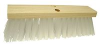 HUB City Industries 1316W White Poly Street Broom, 16" x 3.5" x 4-1/4" Trim