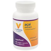 The Vitamin Shoppe Acai Extract, A Powerful Antioxidant Superfood for Cellular Health (120 Veggie Capsules)