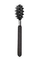 Cactus Back Scratcher On a Stick (Black) | 26" Sturdy Metal Retractable Back Scratcher | 2 Sides: Aggressive and Soft Spikes | Scratching Stick: Perfect for Men or Women, Great Office Gift