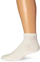 JOBST Sensifoot Mini-Crew Closed Toe Socks, White, Small