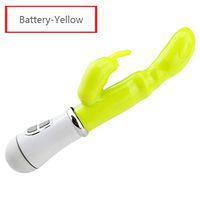 JYJY Portable G-S Body Hand Neck Foot Electric Mássáⓖe Waterproof Powerful Personal Handheld Rechargeable Vííbrátór for Women-Battery Yellow