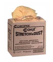 0413 Chicopee Chix Stretch 'N Dust 12.5x17" Hand Duster w/Microban Yellow/Orange 10/40, 400 dusters per case