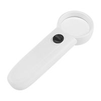 uxcell Magnifying Glass with Light, 15X LED Illuminated Handheld Magnifier 1500% Read Loupe w Handle,for Book and Newspaper Read, Jewelry, Antiques, Coins, Stamps, Watches, Repair