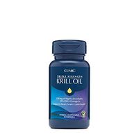 GNC Triple Strength Krill Oil, 30 Softgels, for Join, Skin, Eye, and Heart Health