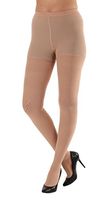 Opaque Compression Pantyhose 30-40mmHg Small Beige Closed Toe - Made in USA